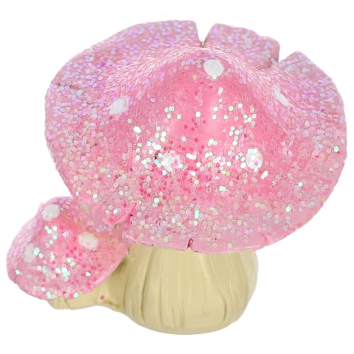 Kisangel Pilzdekor Aus Harz Kleine Pilze Für Miniaturmöbel Miniaturstühle Für Puppenhäuser Kleine Harzstatuen Für Feengärten Und Terrarienhandwerk von Kisangel