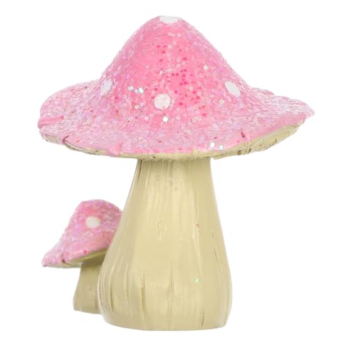 Kisangel Pilzdekor Aus Kunstharz Für Miniatur-puppenhäuser Kleine Pilze Als Mikro-feengarten-zubehör Miniaturmöbelmodell Für Blumentopf-Dekoration Für Maßstab Und von Kisangel