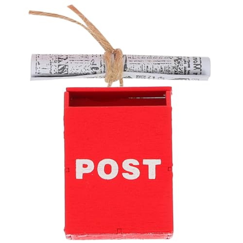 Kisangel Miniatur Puppenhaus Briefkasten und Zeitung Set Holz und Papier Material Sichere Abgerundete Kanten Vielseitige Dekoration für Desktop und Puppenhaus Einfach Zusammenzubauen Kisangel Miniatur Puppenhaus Briefkasten und Zeitung Set Holz und Papier Material Sichere Abgerundete Kanten Vielseitige Dekoration für Desktop und Puppenhaus Einfach Zusammenzubauen von Kisangel