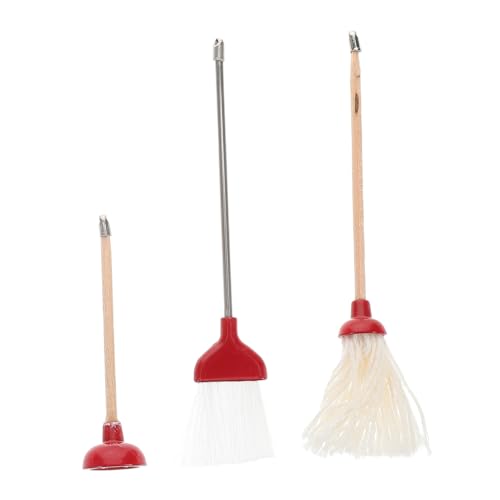 Kisangel Miniatur Puppenhaus Reinigungsset mit Mop Besen und Wc Sauger Realistische Badezimmer Accessoires Vielseitig Einsetzbar Detailgetreu Gestaltete Puppenstubenzubehör Kisangel Miniatur Puppenhaus Reinigungsset mit Mop Besen und Wc Sauger Realistische Badezimmer Accessoires Vielseitig Einsetzbar Detailgetreu Gestaltete Puppenstubenzubehör von Kisangel