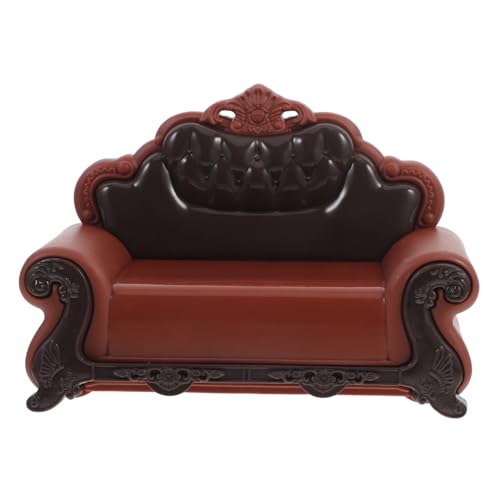 Kisangel Miniatur Puppenhaus Sofa Sessel Mini Möbel Modell Tiny Sofa Chair ohne Armlehne Realistisches Design Europäischer Stil Tiefbraun für Puppenhaus Dekoration Kisangel Miniatur Puppenhaus Sofa Sessel Mini Möbel Modell Tiny Sofa Chair ohne Armlehne Realistisches Design Europäischer Stil Tiefbraun für Puppenhaus Dekoration von Kisangel