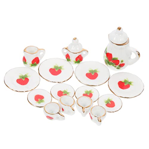 Kisangel Miniatur Puppenhaus Tee Set Teilig Keramik Tassen Untertassen Realistisch Leicht Dekorativ für DIY Puppenhaus Möbel Kleine Mädchen Tee Party Zubehör Stilvoll und Kompakt Kisangel Miniatur Puppenhaus Tee Set Teilig Keramik Tassen Untertassen Realistisch Leicht Dekorativ für DIY Puppenhaus Möbel Kleine Mädchen Tee Party Zubehör Stilvoll und Kompakt von Kisangel