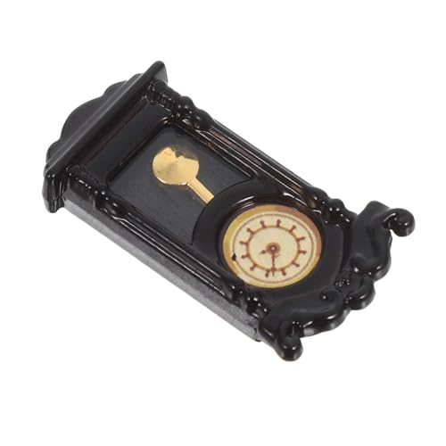 Kisangel Miniatur Puppenhaus Wanduhr Retro Römische Uhr mit Beweglichen Zeigern Realistische Miniatur Dekoration für Puppenmöbel Pädagogisches für Sammler von Kisangel