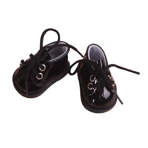 Kisangel Miniatur Puppenschuhe Schwarze Mini Lederschuhe für Puppenhaus Zubehör und DIY Puppen Zubehör Kisangel Miniatur Puppenschuhe Schwarze Mini Lederschuhe für Puppenhaus Zubehör und DIY Puppen Zubehör von Kisangel