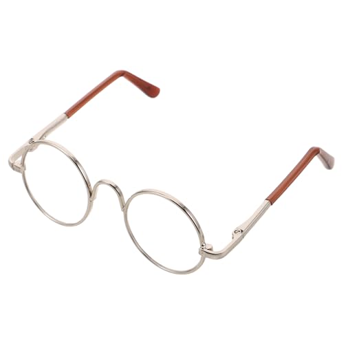 Kisangel Miniatur Runde Puppenbrille Silberfarben Dekoratives Accessoire für Puppenhaus Leichtes Fotorequisit Charmantes DIY kostümzubehör Elegantes Brillengestell für Puppen und Kisangel Miniatur Runde Puppenbrille Silberfarben Dekoratives Accessoire für Puppenhaus Leichtes Fotorequisit Charmantes DIY kostümzubehör Elegantes Brillengestell für Puppen und von Kisangel