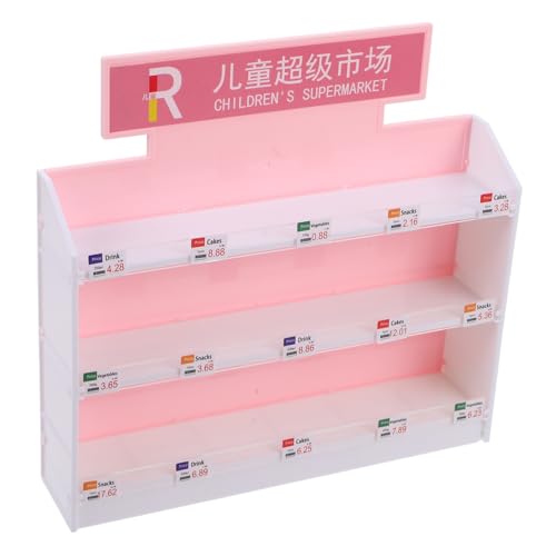 Kisangel Miniatur Supermarktregal Modell Realistisches Miniatur Lebensmittelregal Detailreiches Puppenhaus Zubehör Kompakt und Dekorativ für Sammler und Puppenhaus von Kisangel