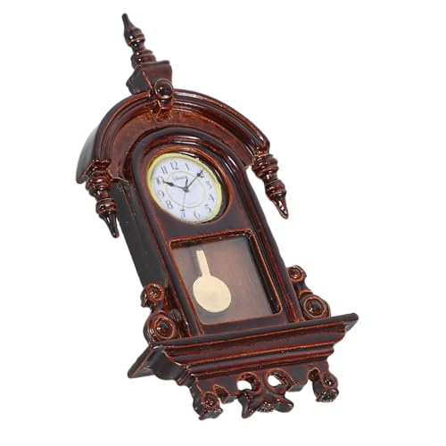 Kisangel Miniatur Wanduhr Retro Stil mit Schwinger Puppenhaus Zubehör Vintage Dekoration Miniatur Modell für Wohnzimmer Künstlerische Mini Doll Accessoires Wand Uhr für Puppenhaus Kisangel Miniatur Wanduhr Retro Stil mit Schwinger Puppenhaus Zubehör Vintage Dekoration Miniatur Modell für Wohnzimmer Künstlerische Mini Doll Accessoires Wand Uhr für Puppenhaus von Kisangel