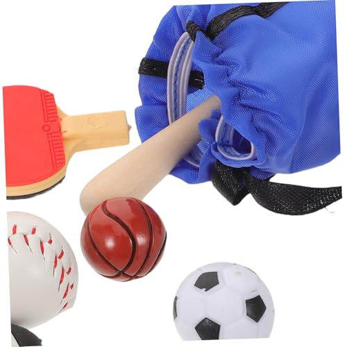 Kisangel Miniatur-sportset für Puppenhaus mit Mini Basketball Fußball und Tischtennis Realistisches Robustes Dekorations-Set für Puppen und Detailorientierte Sammler Kisangel Miniatur-sportset für Puppenhaus mit Mini Basketball Fußball und Tischtennis Realistisches Robustes Dekorations-Set für Puppen und Detailorientierte Sammler von Kisangel
