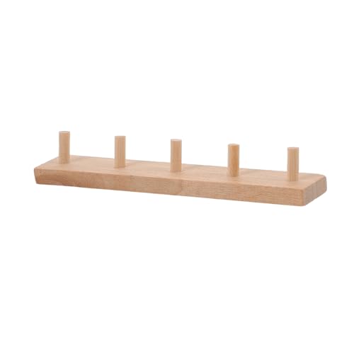 Kisangel Miniaturisierte Holzaufhänger für Puppenhaus Wandmontierte Kleine Haken Vielseitige Dekoration für Schlüssel und Miniaturzubehör Detailreiche Modelle für Kreative Gestaltung von Kisangel