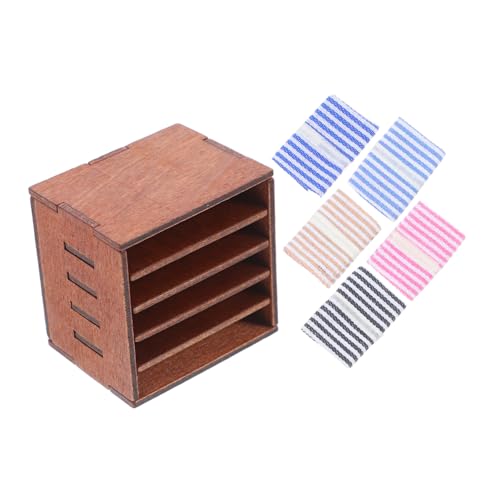 Kisangel Miniaturmöbel-modellspielzeug, Maßstab 1:12, Puppenhaus-seitenschrank Für Wohnzimmer, Schlafzimmer, Küche, Puppenhaus-aufbewahrungsschrank, Rollenspiel, DIY-Spielzeug, von Kisangel