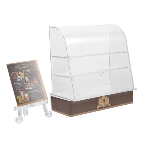 Kisangel Miniaturschrank Modell Transparent Kuchenregal Für Puppenhaus Accessoire Für Desserts Und Kreative Rollenspiele Im Puppenhaus Kisangel Miniaturschrank Modell Transparent Kuchenregal Für Puppenhaus Accessoire Für Desserts Und Kreative Rollenspiele Im Puppenhaus von Kisangel