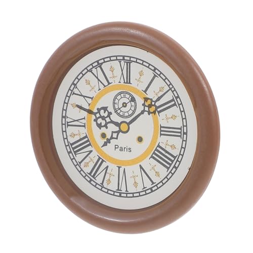 Kisangel Mini Wanduhr Maßstab 112 Puppenhaus Zubehör Einzigartige Dekorative Miniatur von Kisangel