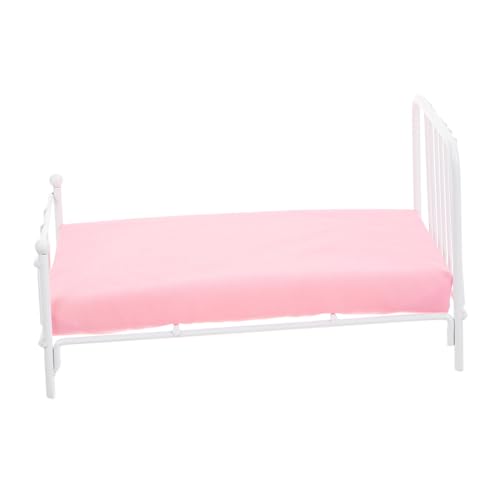 Kisangel Minibettmodell kinderspielzeug Puppenhaus Dekoration puppenhaus Schlafzimmer Puppenhausbett Miniaturmodellmöbel Puppen für Puppenhaus Bett für Puppen Metall Weiß Kisangel Minibettmodell kinderspielzeug Puppenhaus Dekoration puppenhaus Schlafzimmer Puppenhausbett Miniaturmodellmöbel Puppen für Puppenhaus Bett für Puppen Metall Weiß von Kisangel