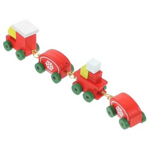 Kisangel Weihnachtszug Ornament Holz Mini Zug Für Puppenhaus Desktop Decor von Kisangel