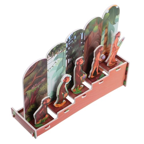 Kisangel Modell Der Menschlichen Evolution Anatomie-Puzzle Körperteile Puzzle Brettspiel-Organizer Und Aufbewahrung Modellkits Bildungsrätsel Anatomie Und Physiologie des Menschen Kt-Board von Kisangel