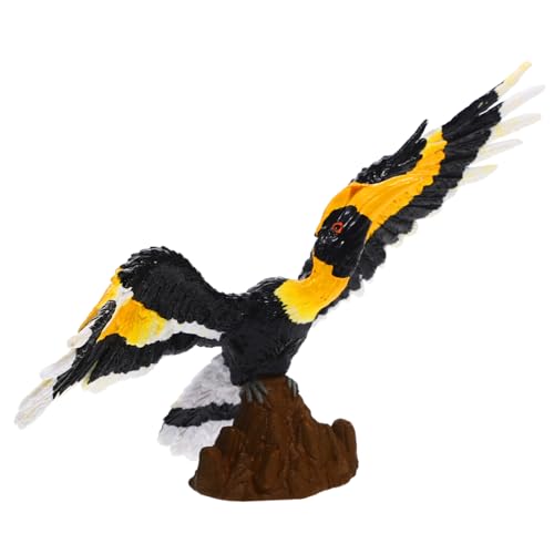 Kisangel -Modell Vogelskulpturmodell dekorative Nashornvögel ausgestopft gefiedert gefälscht für kinderspielzeug Nashornvögel-Dekoration Schmuck Handwerk Plastik von Kisangel