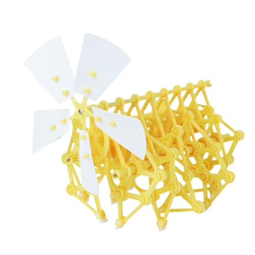 Kisangel Montageset Windkraftmechanisches für Ab Jahren Kreatives Puzzle mit Robustem Kunststoff Fördert Feinmotorik Formenerkennung und Gemeinsames Lernen von Kisangel