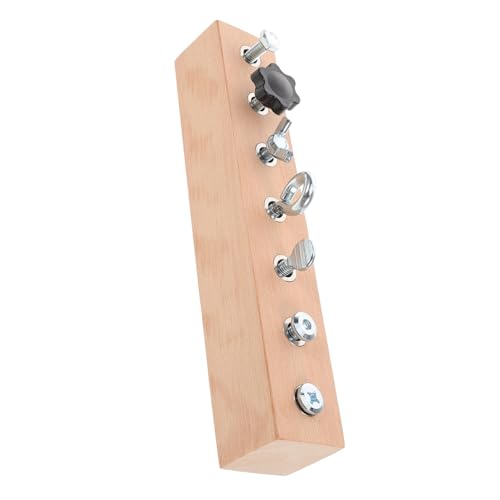 Kisangel Montessori Busy Board Holzspielzeug für Kleinkinder Feinmotorik Hand Auge Koordination Lernspielzeug Pädagogisches Sensory Activity Board für Frühe Kognitive Entwicklung von Kisangel