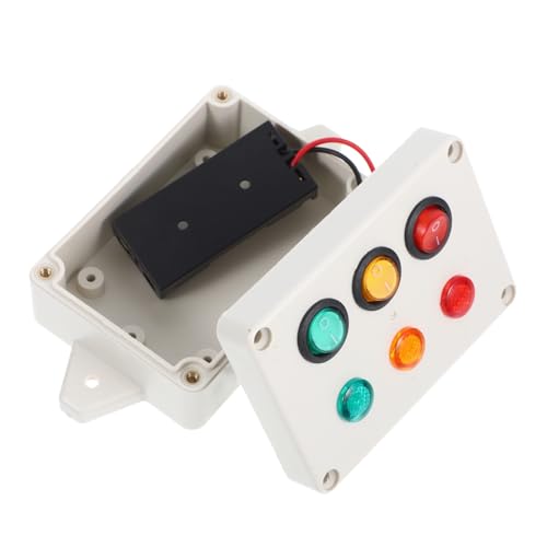 Kisangel Montessori Busy Board Zubehör Dreifarbiger Lichtschalter DIY Lernspielzeug für Ab Jahr Koordination und Kreativität von Kisangel
