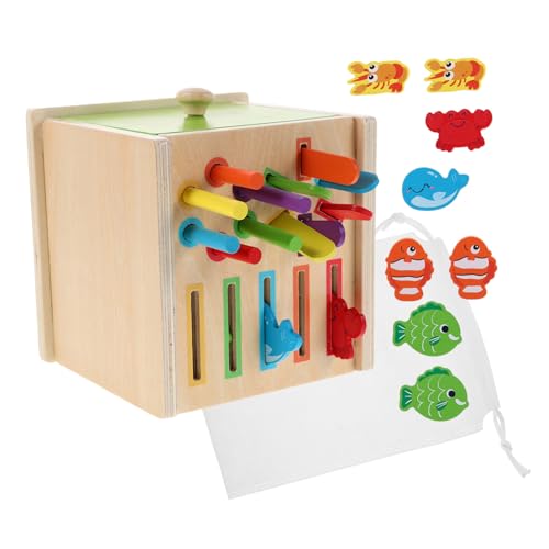 Kisangel Montessori Holz Farb Formsortierspielzeug aus Robustem Massivholz Motorikförderndes Lernspiel für Ab Jahren Kognitive Entwicklung und Hand-Auge-koordination Spielerisch Verbessern von Kisangel