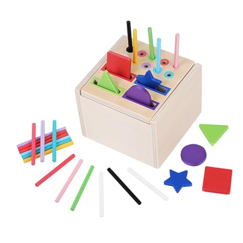 Kisangel Montessori Holzspielzeug Farb Formsortierer für Kleinkinder Sicheres Lernspielzeug mit Abgerundeten Kanten Fördert Kognitive Entwicklung und Problemlösungsfähigkeiten für Zuhause Kisangel Montessori Holzspielzeug Farb Formsortierer für Kleinkinder Sicheres Lernspielzeug mit Abgerundeten Kanten Fördert Kognitive Entwicklung und Problemlösungsfähigkeiten für Zuhause von Kisangel
