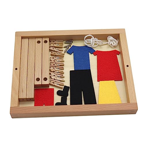 Kisangel Montessori Holzspielzeug Kinderkleiderbügel Lernspielzeug aus Natürlichem Holz mit Ungiftiger Farbe Leicht Fördert Kreativität und Feinmotorik für Vorschulkinder und Kleinkinder Kisangel Montessori Holzspielzeug Kinderkleiderbügel Lernspielzeug aus Natürlichem Holz mit Ungiftiger Farbe Leicht Fördert Kreativität und Feinmotorik für Vorschulkinder und Kleinkinder von Kisangel