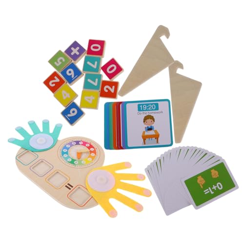 Kisangel Montessori Mathematikspielzeug für Kleinkinder Holz-zählrahmen mit Tiermotiven zur Zahlen Farberkennung Fingerzählen Addition Subtraktion Lernspiel für Vorschule Zuhause und von Kisangel