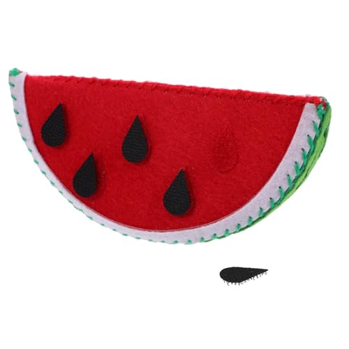 Kisangel Montessori Wassermelone aus Filz Abnehmbar zum Zusammenbauen Weiches Sicheres Lernspielzeug für Kleinkinder Fördert Feinmotorik und Räumliches Denken von Kisangel