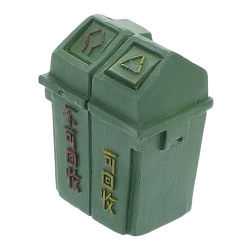 Kisangel Mülleimer Modell Kleiner Mülleimer Kleiner Mülleimer Miniatur Mülleimer Puppenhaus Mülleimer Miniatur Straßenmülleimer Winziger Mülleimer Mini Abfalleimer Mini Mülleimer von Kisangel