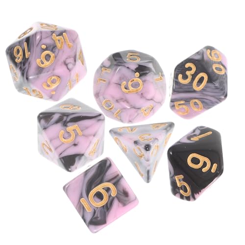 Kisangel Multi Seiten Würfel Party Würfel mit Abgerundeten Ecken Leicht zu Greifen Vielseitige Spielwürfel für Brettspiele Rollenspiele Bar und Partyspaß von Kisangel