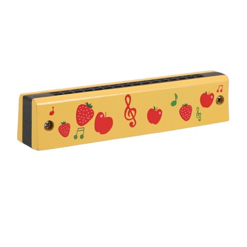 Kisangel Mundharmonika Kinderharmonika Mundharmonicas Für Spielzeugmundonika Musikspielzeug Instrumentenkinder Mundononica Kid Musical Instrument Holz Yellow von Kisangel