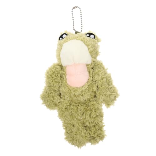 Kisangel Muskelfroschschlüsselkette Haushaltsstofftier Kinderspielzeug Froschverzierung entzückender Cartoon-Frosch dekorativer Cartoon-Frosch Kuscheltier Froschfigur Plüsch von Kisangel