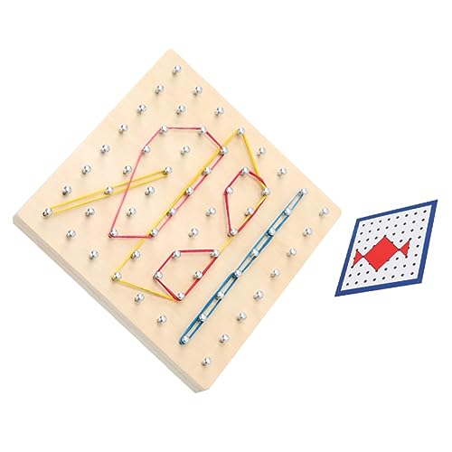 Kisangel Nagelbrettunterrichtshilfen Geometrie-lernwerkzeug Lernwerkzeuge Für Geometrische Formen Nagelplatte Geobrett Hölzerne Steckplatte Steckbrett Schiene Aus Lindenholz Kisangel Nagelbrettunterrichtshilfen Geometrie-lernwerkzeug Lernwerkzeuge Für Geometrische Formen Nagelplatte Geobrett Hölzerne Steckplatte Steckbrett Schiene Aus Lindenholz von Kisangel