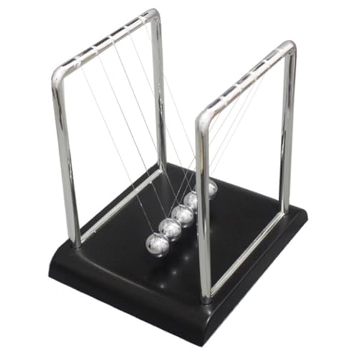 Kisangel Newton Balance Ball aus Metall Kreatives Kinetisches Schreibtischspielzeug Stilvolle Wissenschaftsdekoration für Büro und Zuhause Langlebiges und Eisenmaterial Modernes Design Kisangel Newton Balance Ball aus Metall Kreatives Kinetisches Schreibtischspielzeug Stilvolle Wissenschaftsdekoration für Büro und Zuhause Langlebiges und Eisenmaterial Modernes Design von Kisangel