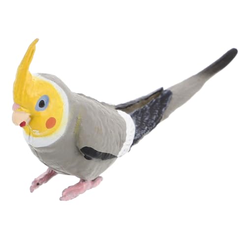 Kisangel Nymphensittich Papageienmodell aus Robustem Material Realistische Vogel Skulptur für Heim und Außendekoration Authentisches Ornamentelement für Stilvolle Vogel von Kisangel