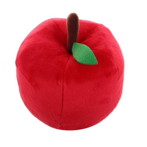 Kisangel Obstküchendekor für Kleinkinder künstliche früchte Obstspielsachen Rollenspiel Fruchtspielzeug Fruchtdekor Früchte zur Dekoration Plüschfrüchte kurzer Plüsch rot von Kisangel