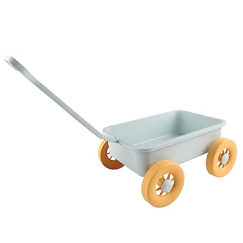 Kisangel Outdoor-Sandspielzeug Strand Schiebewagen Bauspielzeug Cartoon-Trolley-Sandspielzeug Trolley- Sandkastenspielzeug am Meer Plastik Sky-Blue von Kisangel