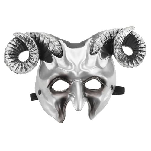 Kisangel Ox Horn Maske PU Hornkostüm Karneval Halloween Verstellbar Leicht Cosplay Accessoire für Party von Kisangel