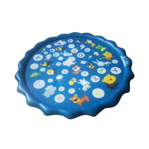 Kisangel PVC Sprinkler Matte Aufblasbar Gepolstert Wasserspielmatte für Outdoor Spielmatte Bunte Wasserspritzmatte Sommer Kisangel PVC Sprinkler Matte Aufblasbar Gepolstert Wasserspielmatte für Outdoor Spielmatte Bunte Wasserspritzmatte Sommer von Kisangel