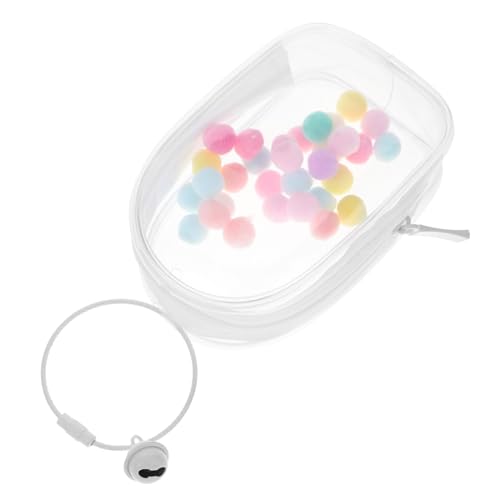 Kisangel PVC Transparent Doll Bag Figur Vitrine Figurentasche mit Reißverschluss Anzeige Puppe Klarsichtbeutel-Schlüsselanhänger Mini-Schlüsselanhängertasche Plastik Weiß Kisangel PVC Transparent Doll Bag Figur Vitrine Figurentasche mit Reißverschluss Anzeige Puppe Klarsichtbeutel-Schlüsselanhänger Mini-Schlüsselanhängertasche Plastik Weiß von Kisangel