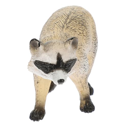 Kisangel Pädagogisches Wildtier Modell Raccoon Figur Robustes Kunststoffmaterial Naturgetreues Design Deko für Zimmer Wohnzimmer von Kisangel
