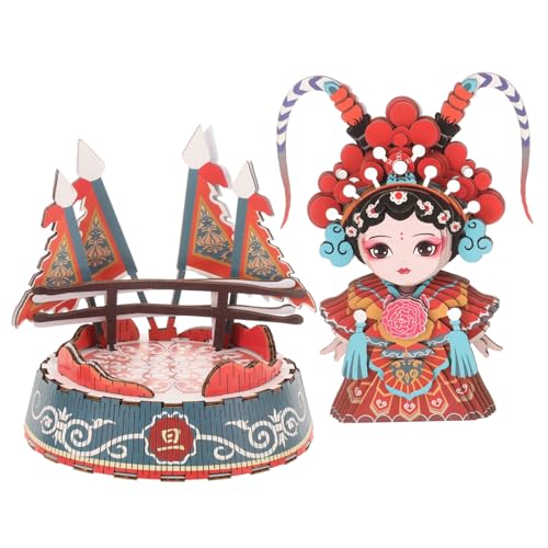 Kisangel Peking Opern Puzzle für DIY Papierkunst Puzzle mit Weiblichem Fördert Kognitive Fähigkeiten und Geschicklichkeit Präzise Verarbeitung und Details Lernspielzeug von Kisangel