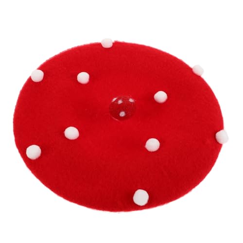 Kisangel Pilzmütze Pilz Hut Cosplay Pilzkappe Pilze-Beckenhut Pilzhut für Pilze Mütze Baskenmütze für Frauen Pilzkostüm für Erwachsene Pilzschädelhut Wollmischung rot Kisangel Pilzmütze Pilz Hut Cosplay Pilzkappe Pilze-Beckenhut Pilzhut für Pilze Mütze Baskenmütze für Frauen Pilzkostüm für Erwachsene Pilzschädelhut Wollmischung rot von Kisangel