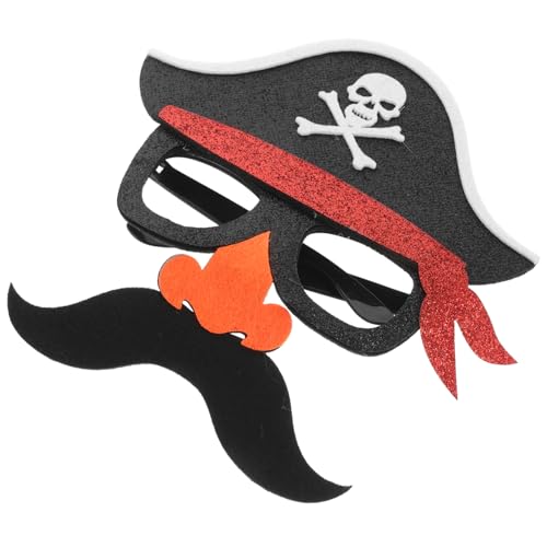 Kisangel Piraten Sonnenbrillenmaske Mit Schnurrbart Halloween Kostüm Requisite Im Piratenstil Maske Für Karneval Und Cosplay Events Für Partys Und Verkleidungen von Kisangel