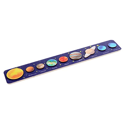 Kisangel Planeten -puzzlespielzeug Lern-Matching-Board Interaktives Streichholzspielzeug Interaktives Puzzlespielzeug Passendes Brett Lernpuzzlespielzeug Lernspiel Hölzern von Kisangel