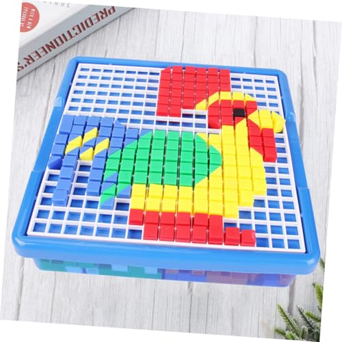 Kisangel Plastik Puzzle für Frühes Lernspielzeug mit Bunten Teilen Kreativität und Farberkennung Sicheres Kunststoff Material Pädagogisches für Ab Jahren von Kisangel