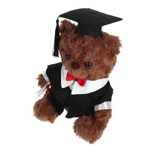 Kisangel Plüsch Abschlussbär Spielzeug Entzückender Doktorbär 2025 Abschluss Plüschbären Gefüllte Tierbären Mit Kappe Für College High School Party Gefälligkeiten von Kisangel