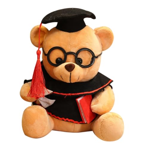 Kisangel Plüsch Abschlussbär Weiches Kuscheltier mit Doktortitel Design Verarbeitet Dekoratives für Studenten Abschlussfeier oder Persönliche Erinnerung Kisangel Plüsch Abschlussbär Weiches Kuscheltier mit Doktortitel Design Verarbeitet Dekoratives für Studenten Abschlussfeier oder Persönliche Erinnerung von Kisangel