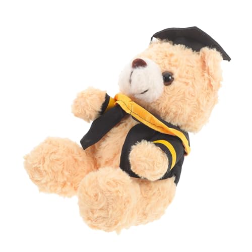 Kisangel Plüsch Bärenpuppe Für Abschlussfeiern Süßer Doktorbär Mit Gestreiftem Design Tischdekoration Und Geschenkidee Für Absolventen Langlebiges Und Weiches von Kisangel