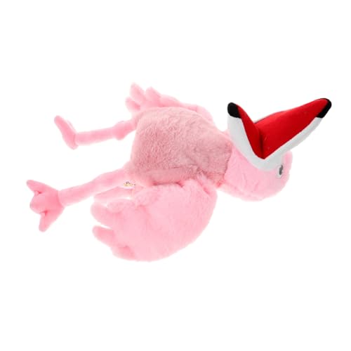 Kisangel Plüsch Flamingo Handpuppe Handspielzeug Kuscheliges Tierfiguren Puppets für Rollenspiele und Geschichtenerzählen für Eltern Junge Mädchen interaktion und Fantasievolles von Kisangel